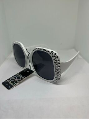 Bling Rhinestone Square Sunglasses UV Protection